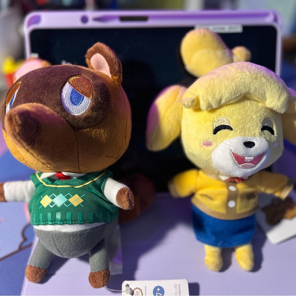 Animal Crossing New Horizon Plush Toy Set - Tom Nook and Isabelle